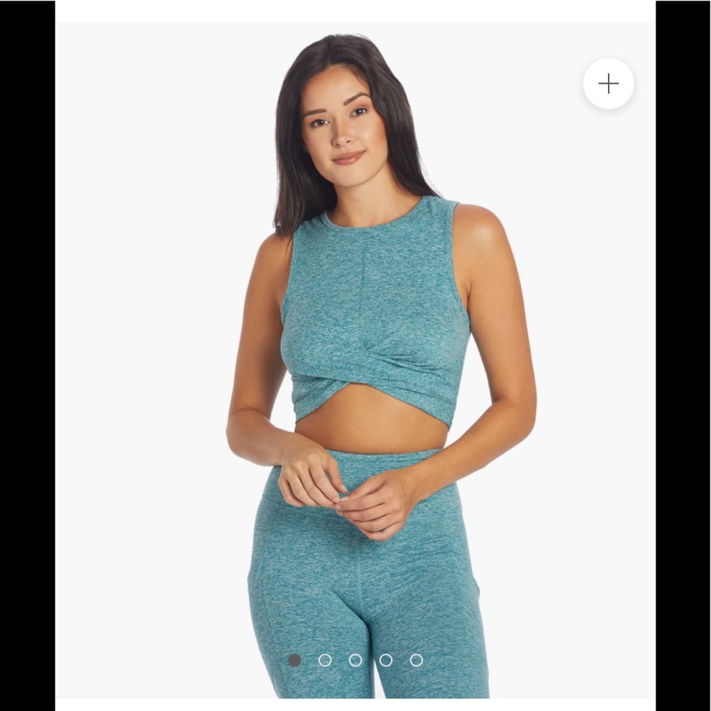 Zohba Melange Twist Crop Sz Medium